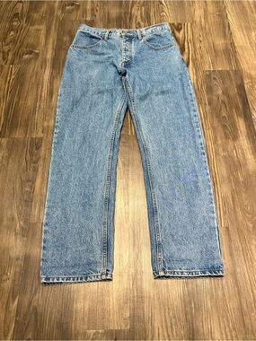 Brandy Melville John Galt 90s Style Mid Rise Baggy Straight Leg Jeans Size S